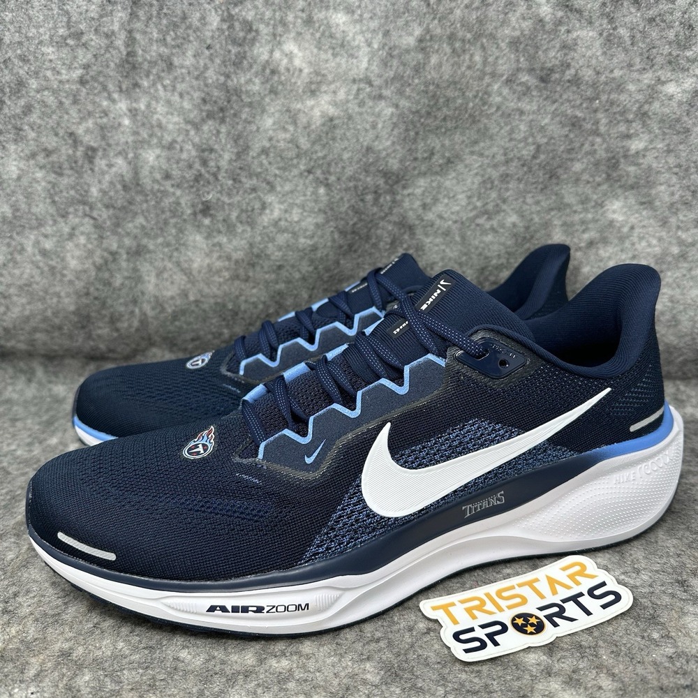 Tennessee Titans Shoes Mens Size 9 Blue Nike Zoom Pegasus 41 Running NFL